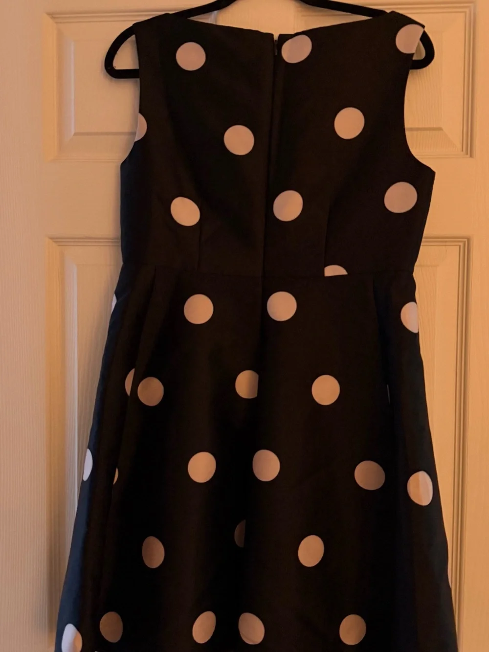 Kate Spade Navy with light Pink Polka Dot Dress size 8